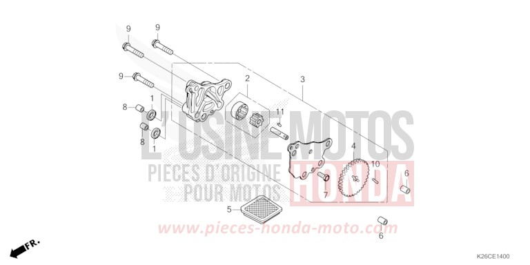 POMPE A HUILE de MSX GROM A MAT GUNPOWDER BLACK METALLIC (NH436) 2024